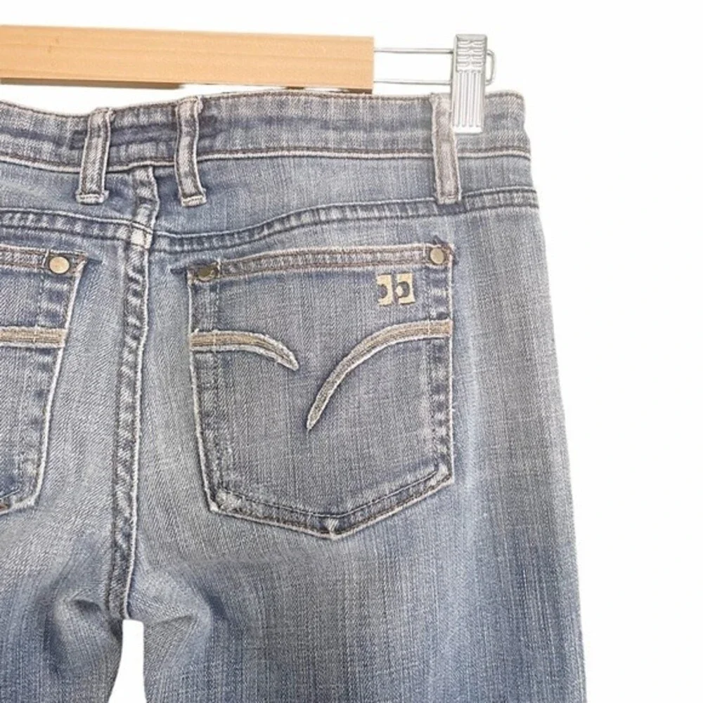 Joe’s Jeans Low Rise Flare Medium Wash Cotton Denim Bootcut Wide Leg Size 28 | 6 - Picture 6 of 14